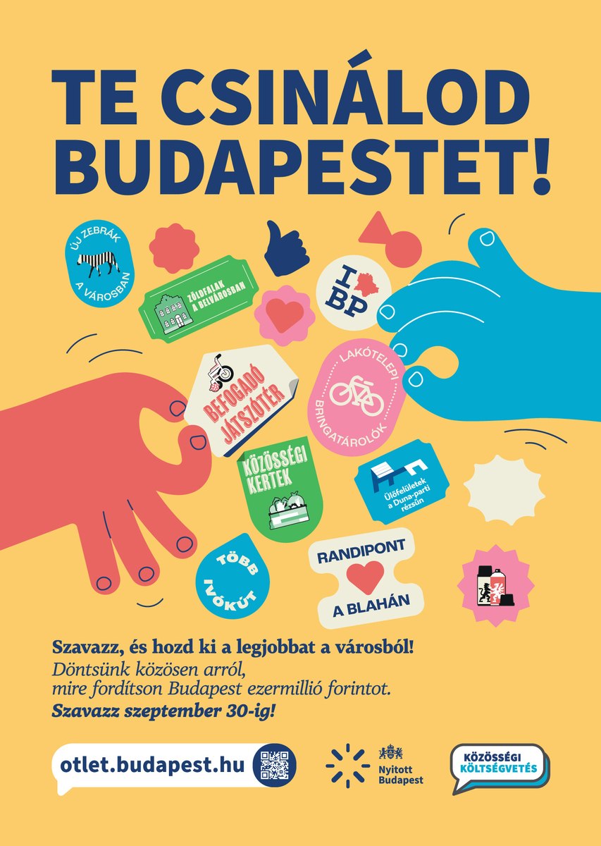 Te csinálod Budapestet participatory budget poster