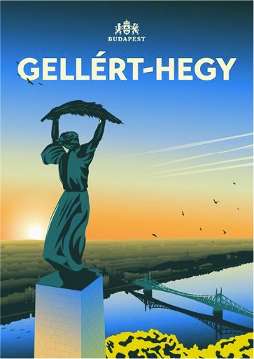 Gellért-hegy illustrated poster
